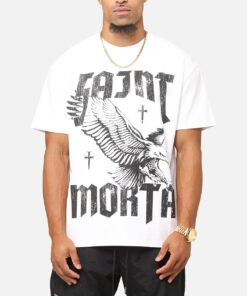 Saint Morta Ride Or Die Boxy T-Shirt White