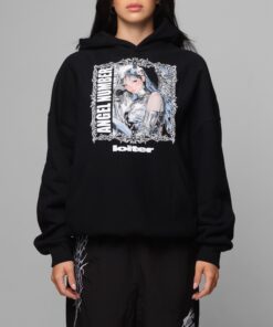 Loiter Angel Number Hoodie Black