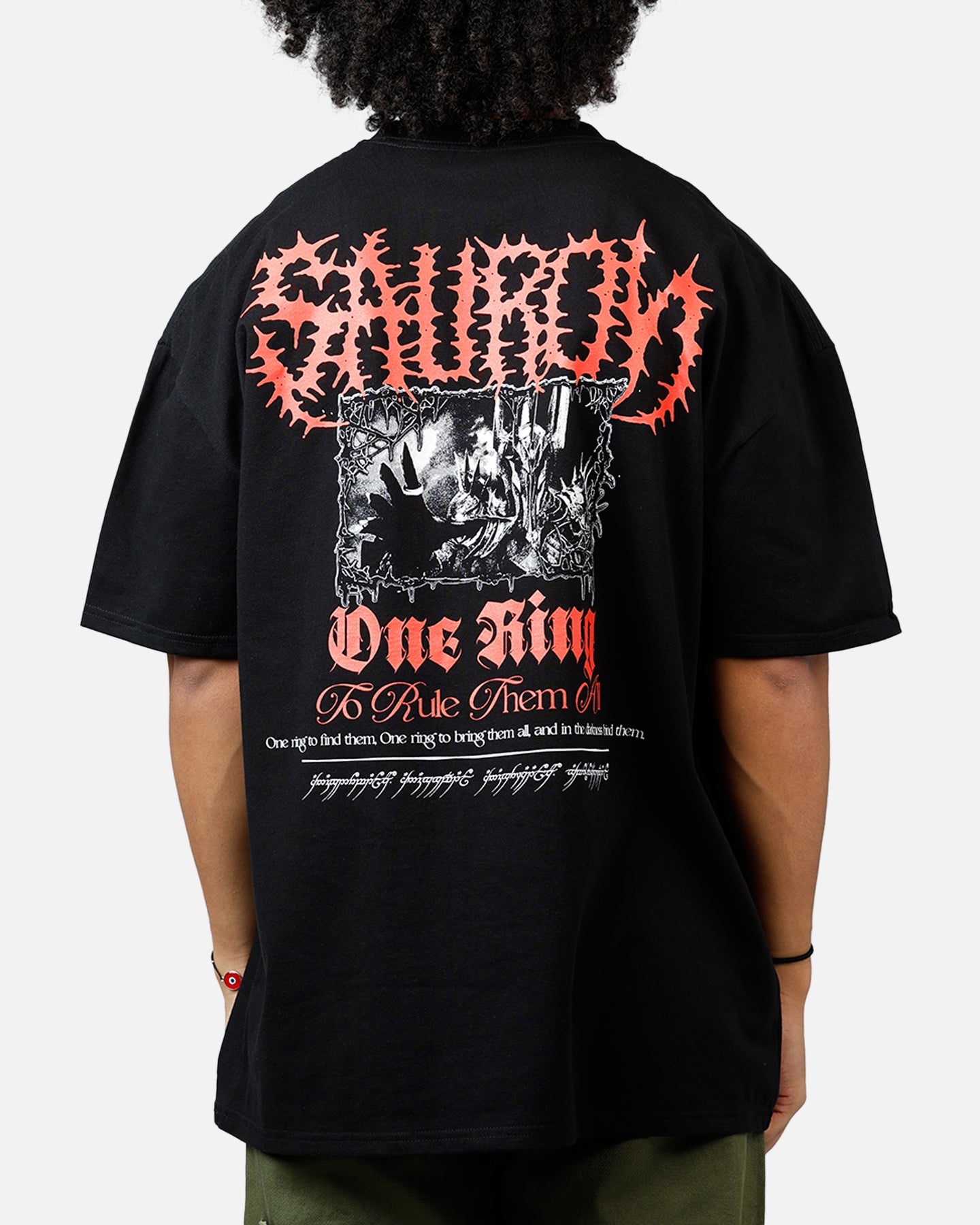 American Thrift X The Lord Of The Rings Sauron Heavyweight T-Shirt Black