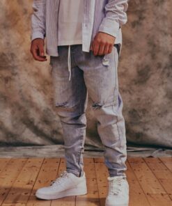 Carré Distressed Artisan Pants Vintage Blue