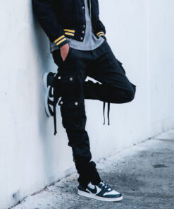 MNML D152 Strapped Cargo Denim Jeans Black