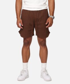 Saint Morta Waffle Shorts Brown