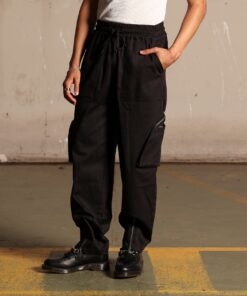 Saint Morta Gallery Zip Cargo Pants Black