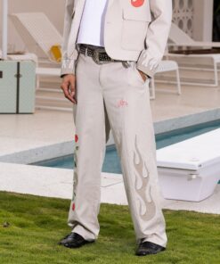 Loiter Western Trouser Off White