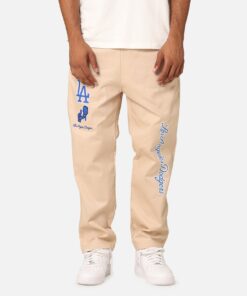 Majestic Athletic Los Angeles Dodgers City Cargo Pants Oatmilk