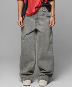 Loiter Star Walker Wide Leg Jean Washed Blue