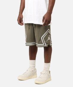 Jordan Dri-FIT Sport Diamond Shorts Medium Olive/White
