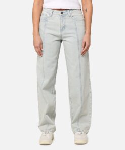 XXIII Women's Seamed Straight Leg Jeans Pale Blue