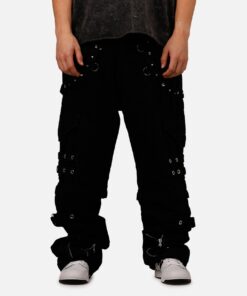 MNML Ultra Baggy Heavy Raver Denim Pants Black