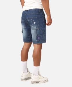 Carre C-Star Denim Shorts Mid Blue Denim