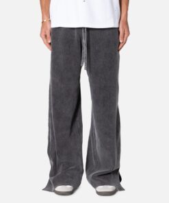 MNML Ribbed Slinky Sweatpants Black