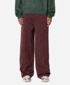 MNML Wide Leg Trouser Pants Red