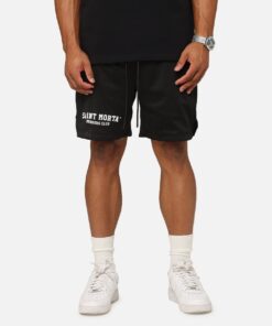 Saint Morta Members Club Mesh Shorts Black