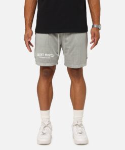 Saint Morta Members Club Mesh Shorts Light Grey