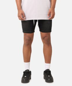 Saint Morta Correr Denim Shorts Washed Black