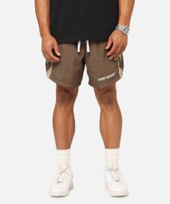 Saint Morta Official Panelled Beach Shorts Mocha