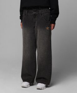 Loiter Star Layered Jeans Vintage Black