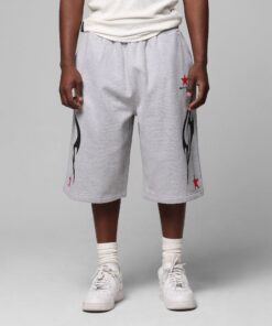 Loiter Trackstar Sweat Shorts Grey Marle
