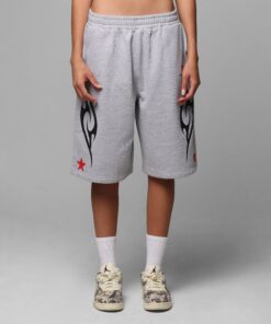 Loiter Trackstar Sweat Shorts Grey Marle