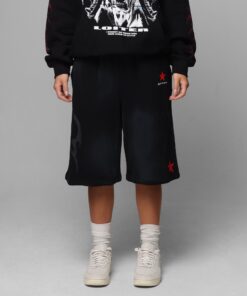 Loiter Trackstar Sweat Shorts Washed Black