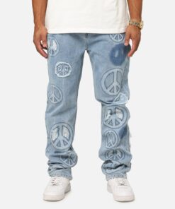 MNML V723 Peace By Peace Denim Jeans Blue