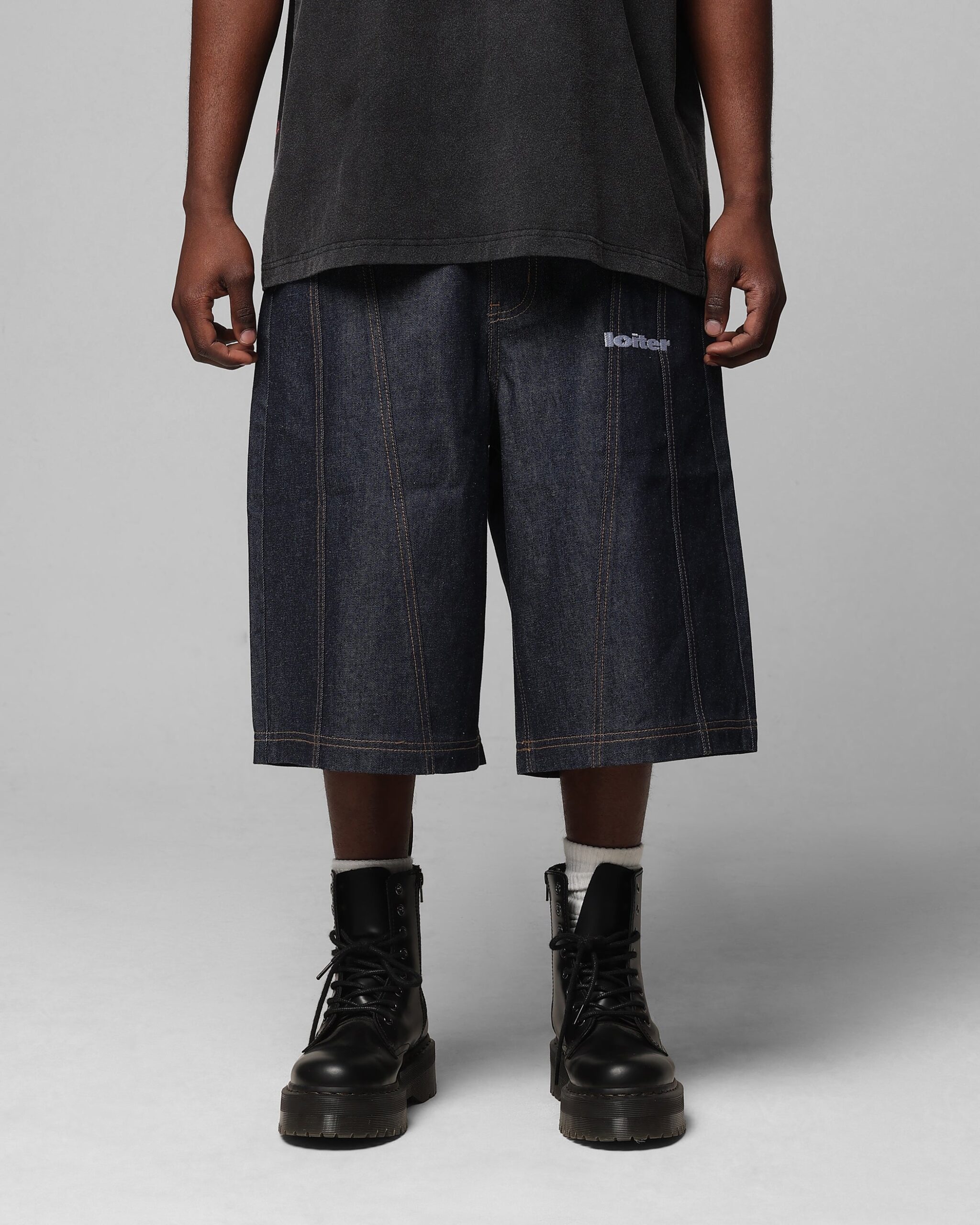 Loiter Collateral Panel Jorts Raw Indigo