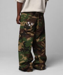 Loiter Collateral Baggy Jeans Woodland Camo