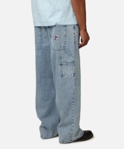 Carre Baggy Carpenter Jeans Light Blue Denim
