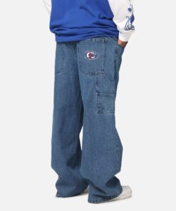 Carre Baggy Carpenter Jeans Mid Blue Denim
