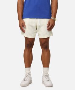 Carre Waffle Shorts Off White