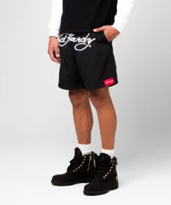Ed Hardy Beach Shorts Black