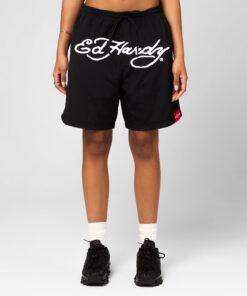 Ed Hardy Beach Shorts Black