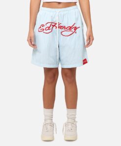 Ed Hardy Beach Shorts Blue Stripe