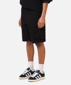 Carre Tactical Baggy Cargo Shorts Black