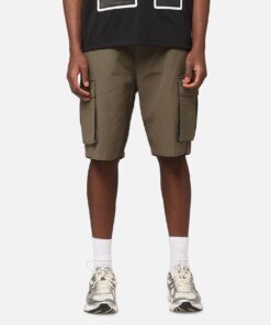 Carre Tactical Baggy Cargo Shorts Khaki
