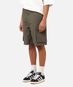 Carre Tactical Baggy Cargo Shorts Khaki