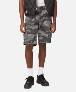 XXIII Torrent Cargo Shorts Washed Black Camo