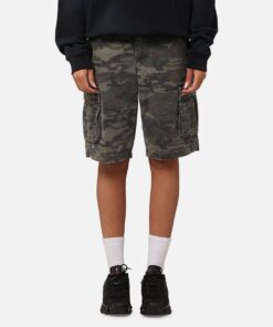 XXIII Torrent Cargo Shorts Washed Green Camo