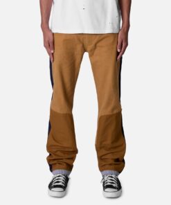 MNML V727 Mixed Canvas Baggy Denim Jeans Multi