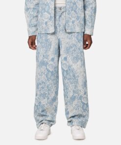 XXIII Denim Jacquard Jeans Pacific Blue