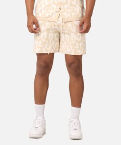 XXIII Puzzle Knit Shorts Beige/Off White