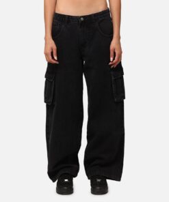 Saint Morta Cargo Jeans Black