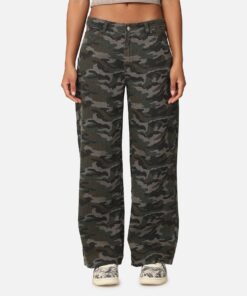 XXIII Women's Camo Wide Leg Jeans Camo