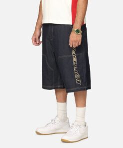 Loiter Motor Denim Shorts Indigo