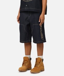 Loiter Motor Denim Shorts Indigo