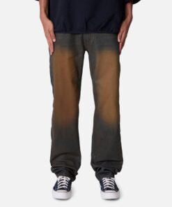 MNML D732 Rust Wash Denim Jeans Black/Brown