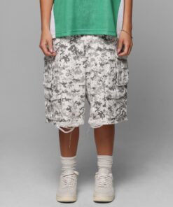 Loiter Collateral Cargo Shorts Digi Snow Camo