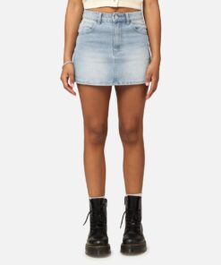 X-Girl Women's Gordon Skirt Washed Blue
