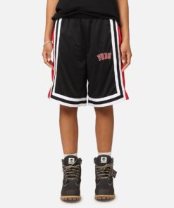 Fubu College Mesh Shorts Black/Red/White