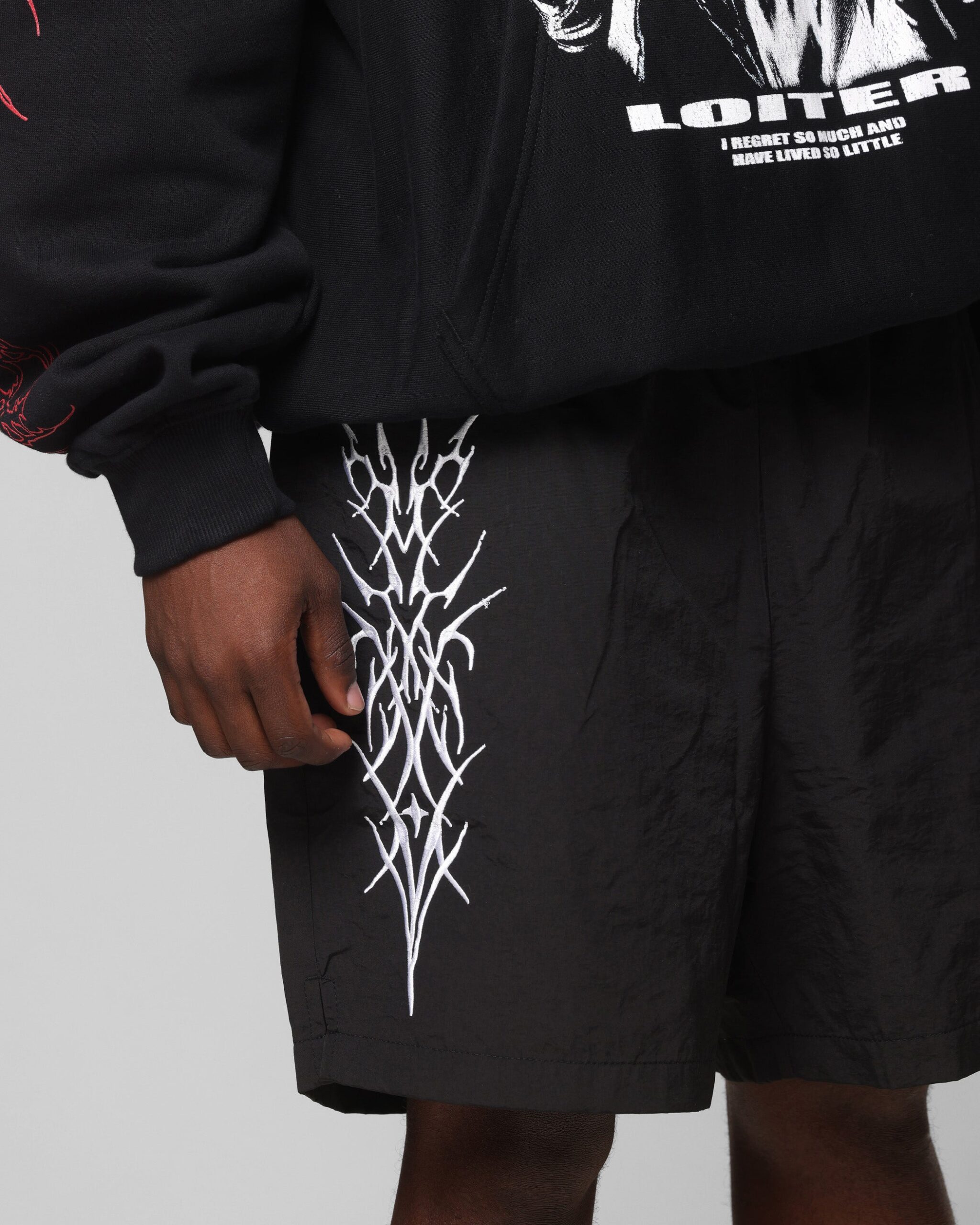 Loiter Cyber Beach Shorts Black